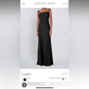 Black Evening Gown / Bridesmaid dress